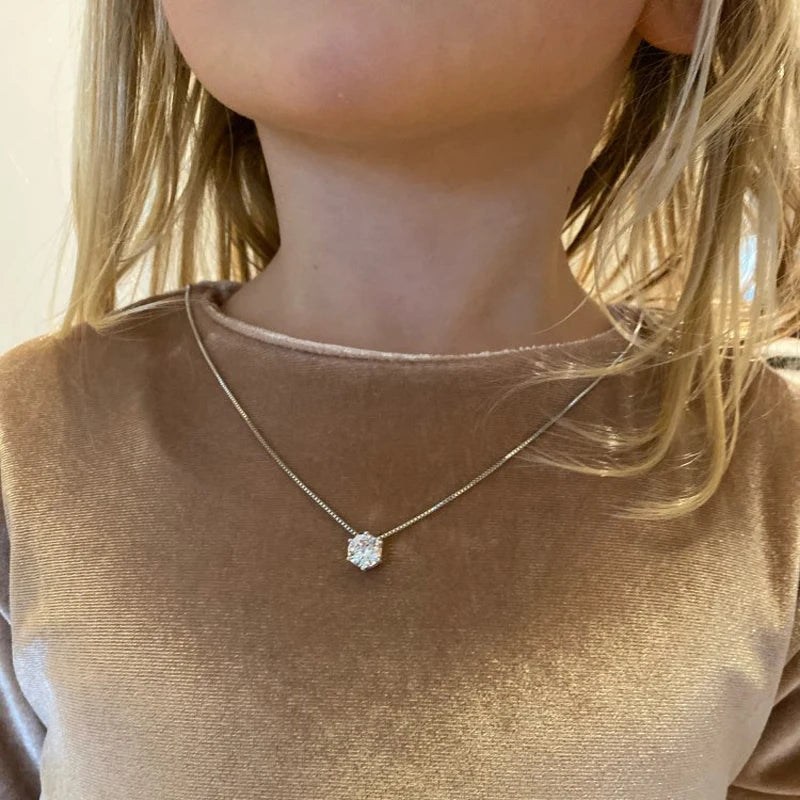 Hot 925 Sterling Silver Plated Necklace