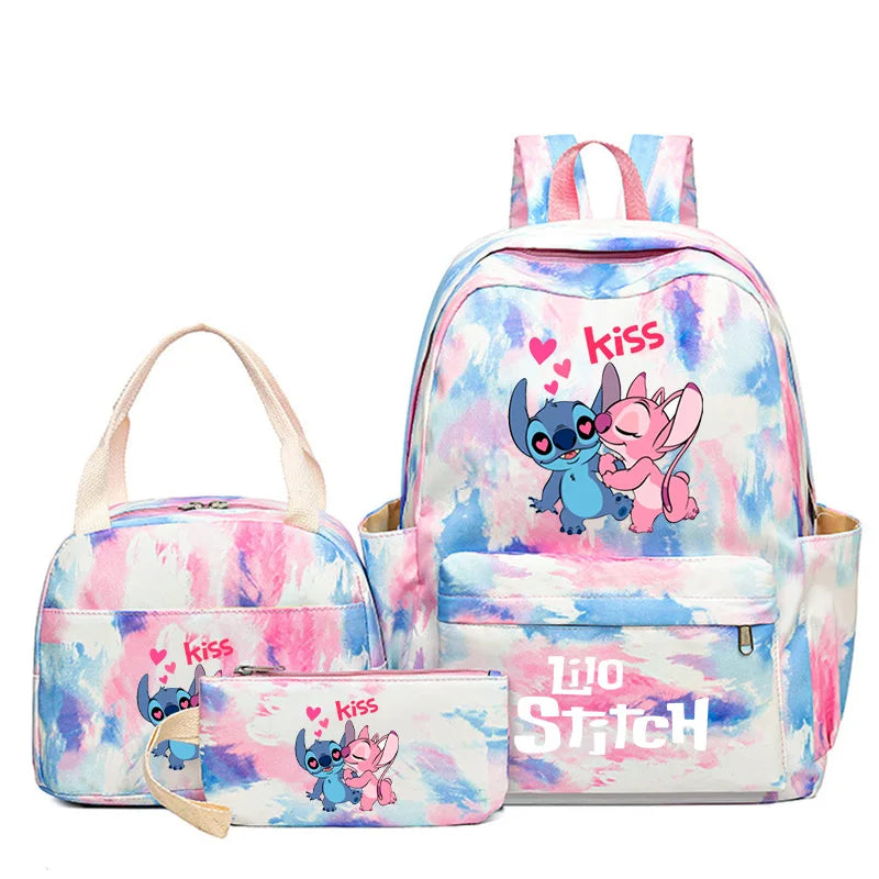 3Pcs/Set Disney Lilo & Stitch Backpack Set