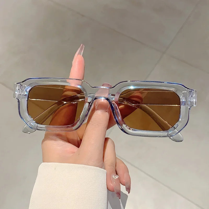 New Vintage Rectangle Frame Sunglasses
