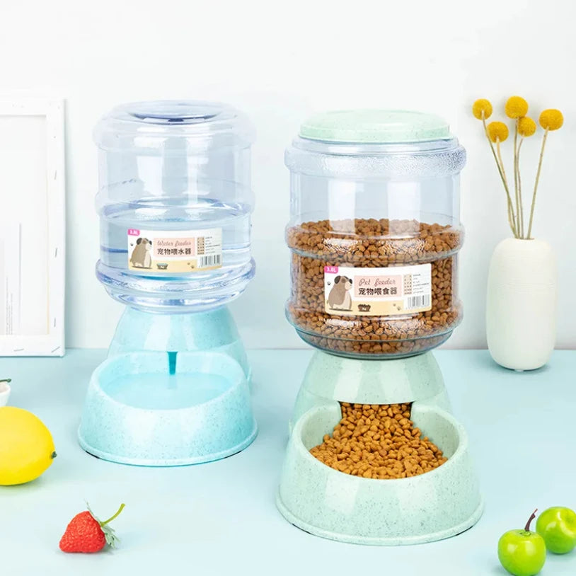 Large-Capacity Pet Feeder & Water Dispenser