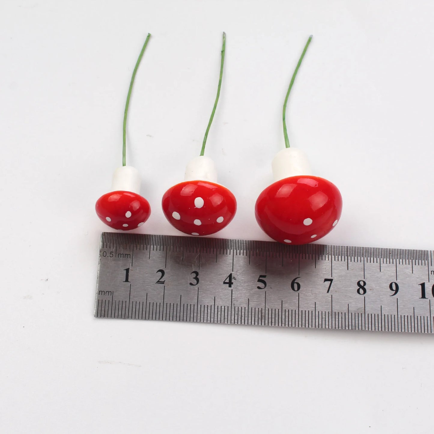 Artificial Mini Resin Mushroom 20Pcs