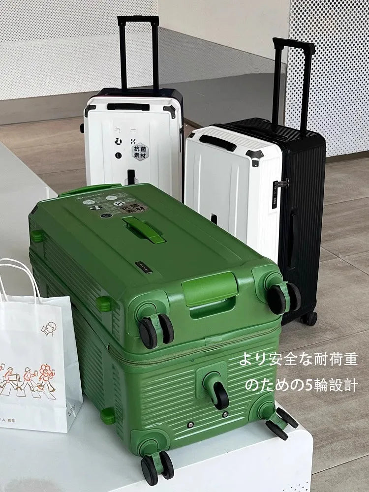 Large Size Suitcase with Five Wheels & Brake