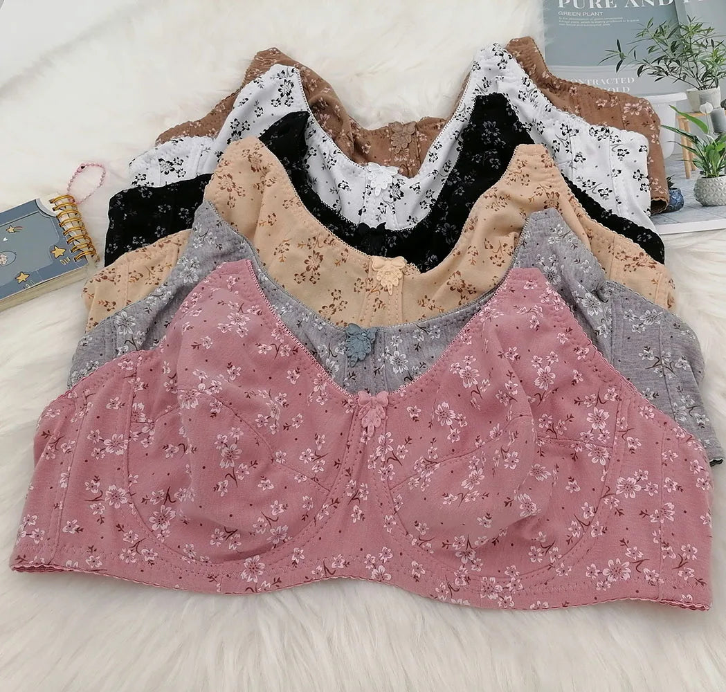 Plus Size Floral Push-Up Bra
