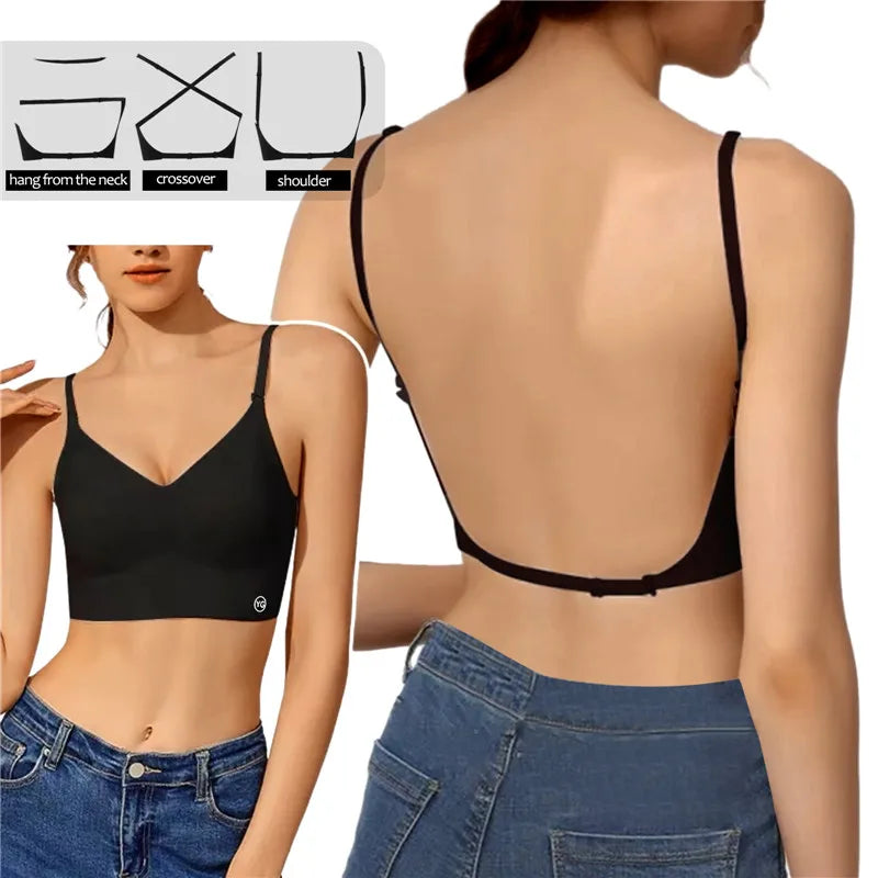 Women’s Invisible Deep U Plunge Bra