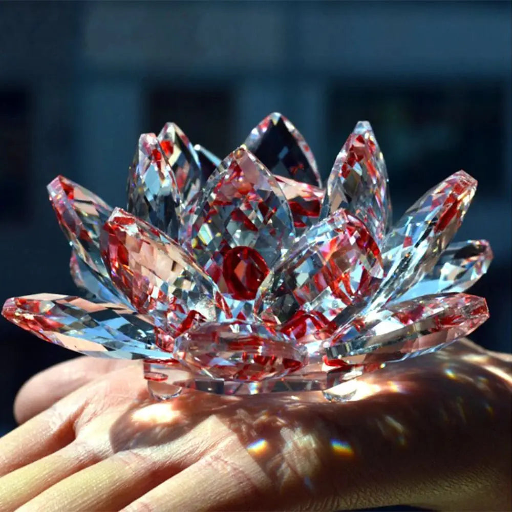 Crystal Lotus Flower Figurine