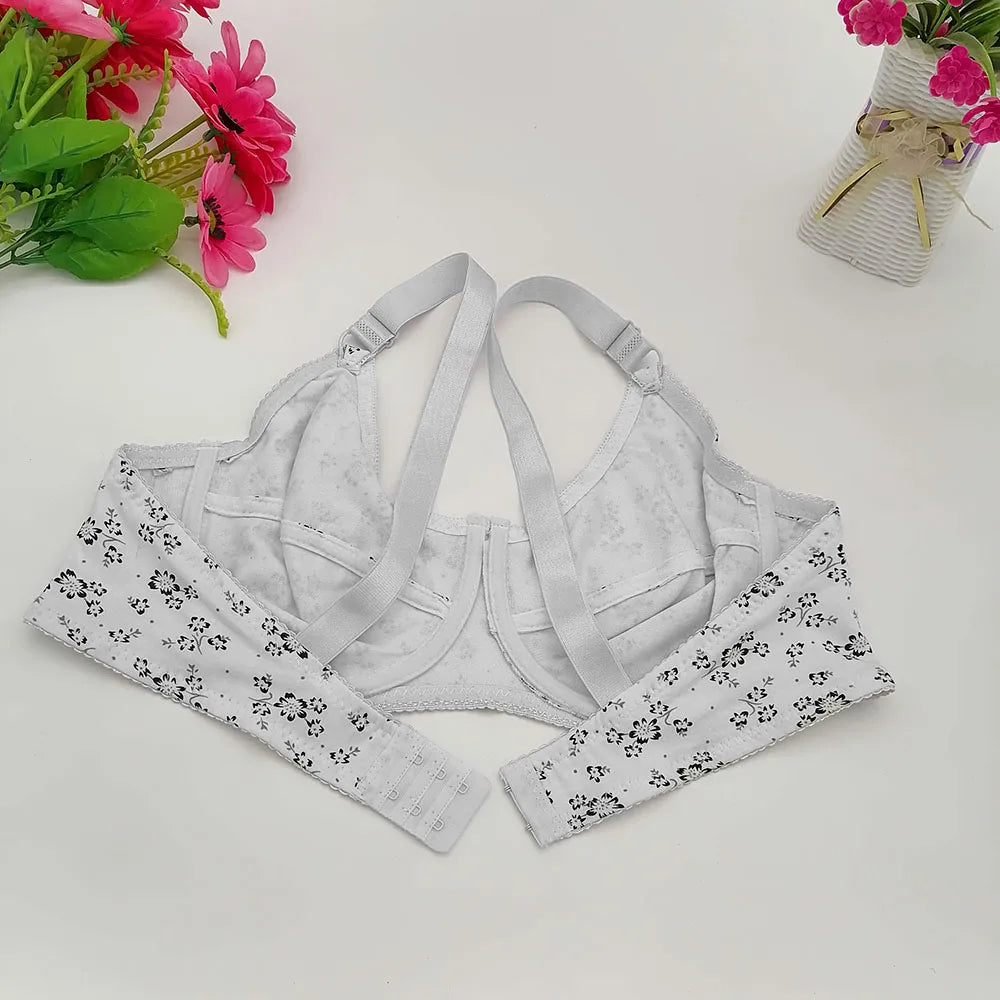 Plus Size Floral Push-Up Bra