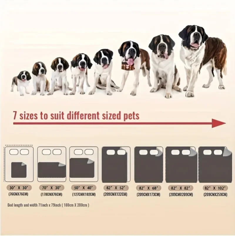 Double-Sided Waterproof Dog Bed Cover