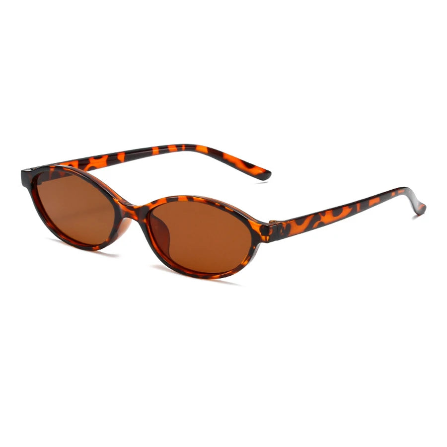 Retro Oval Frame Sunglasses