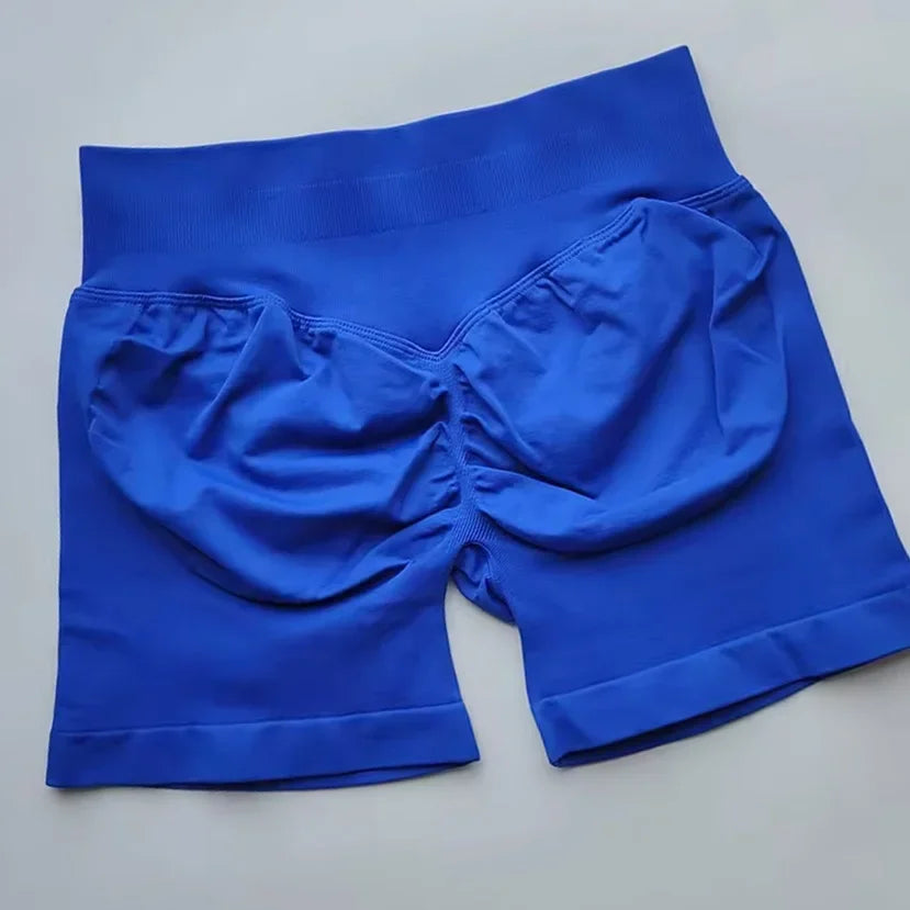 Women’s Impact Seamless Scrunch Bum Shorts – Low Ribbed Waist Gym Essential