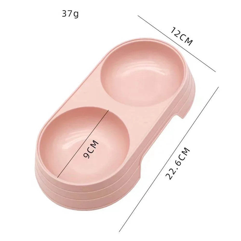 Pet Double Bowl Feeder