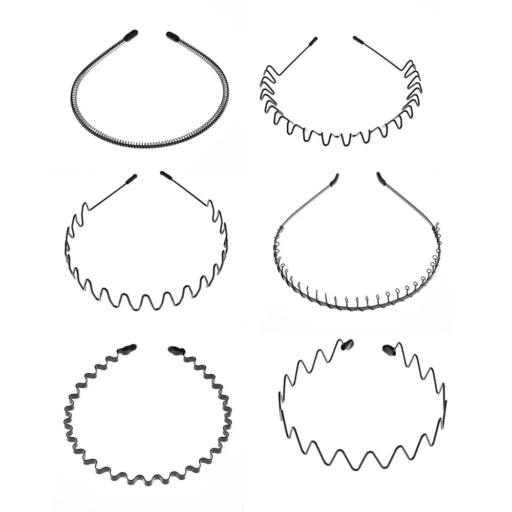 6/1PCS Fashion Metal Hair Band