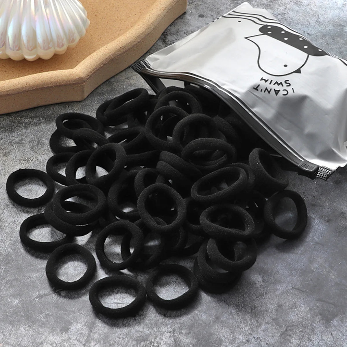 50/100PCS Colorful Nylon Hair Bands for Kids
