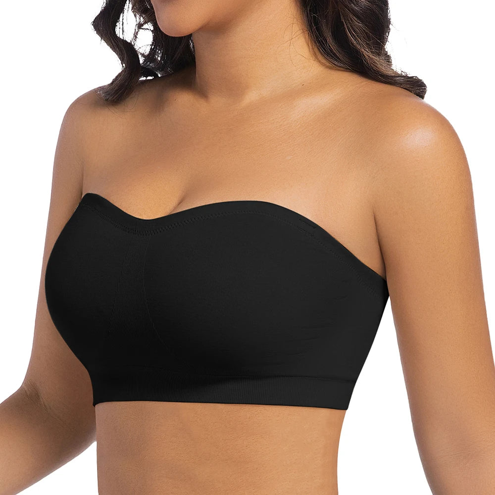 Strapless Invisible M-Shaped Push-Up Bra