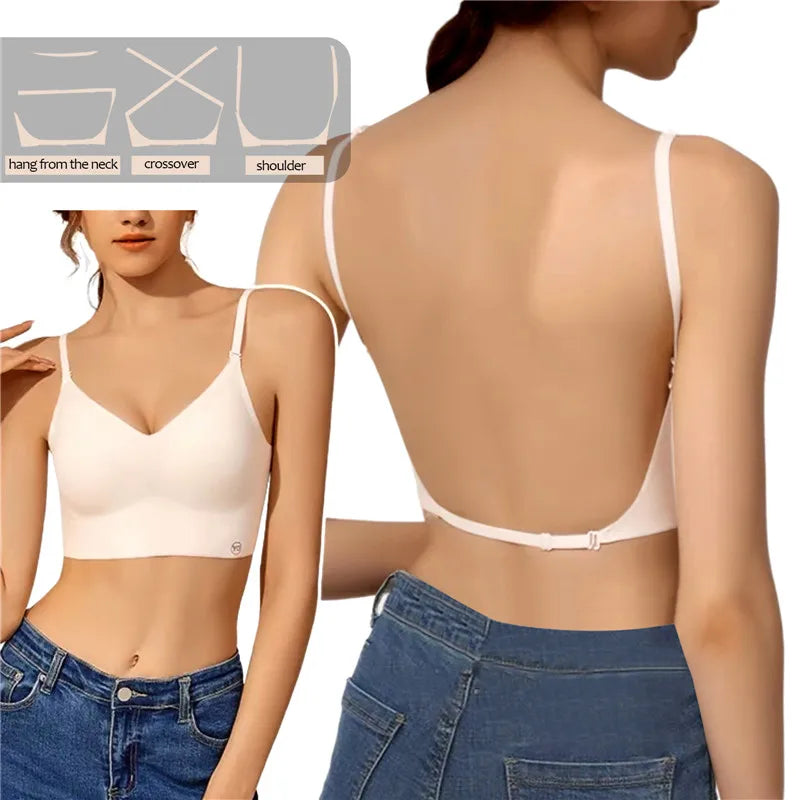 Women’s Invisible Deep U Plunge Bra