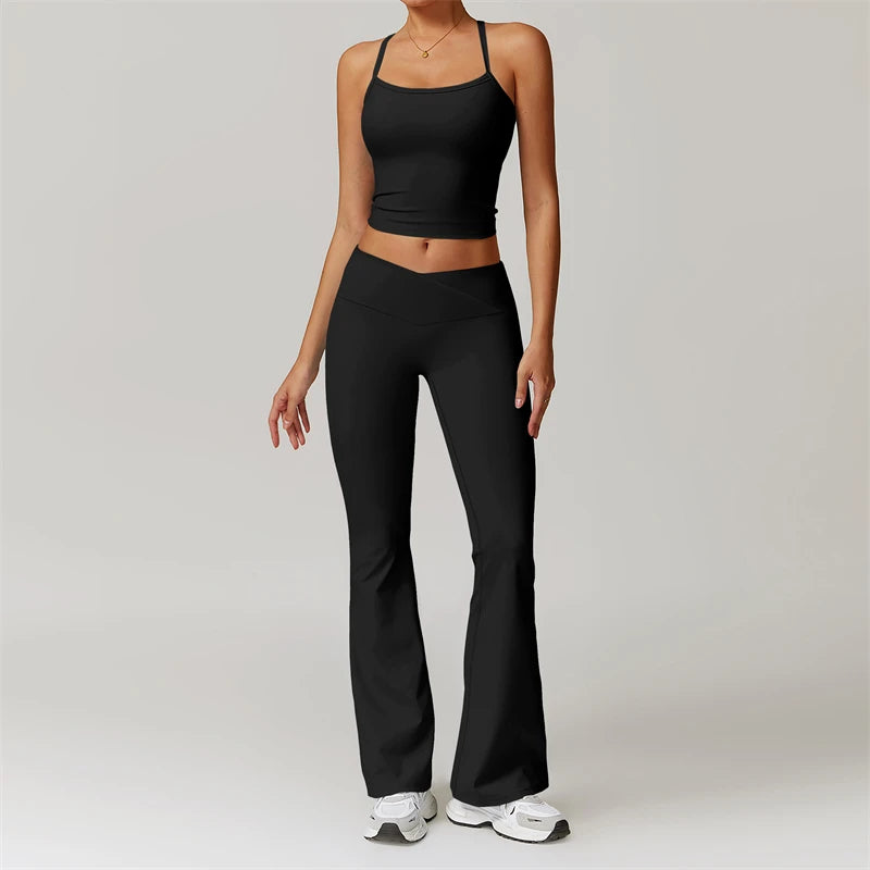 2-Piece Women's Yoga & Fitness Set – Sports Bra & Leggings