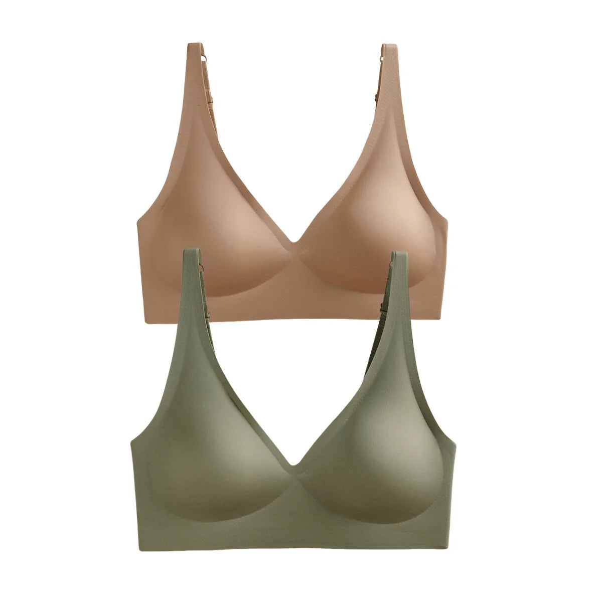 2Pcs/Set Seamless Wireless Bra