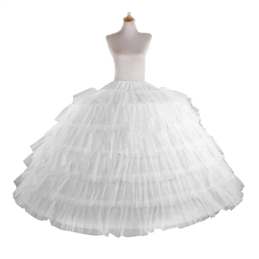 Full White Ball Gown Petticoat – Wedding & Quinceañera Underskirt