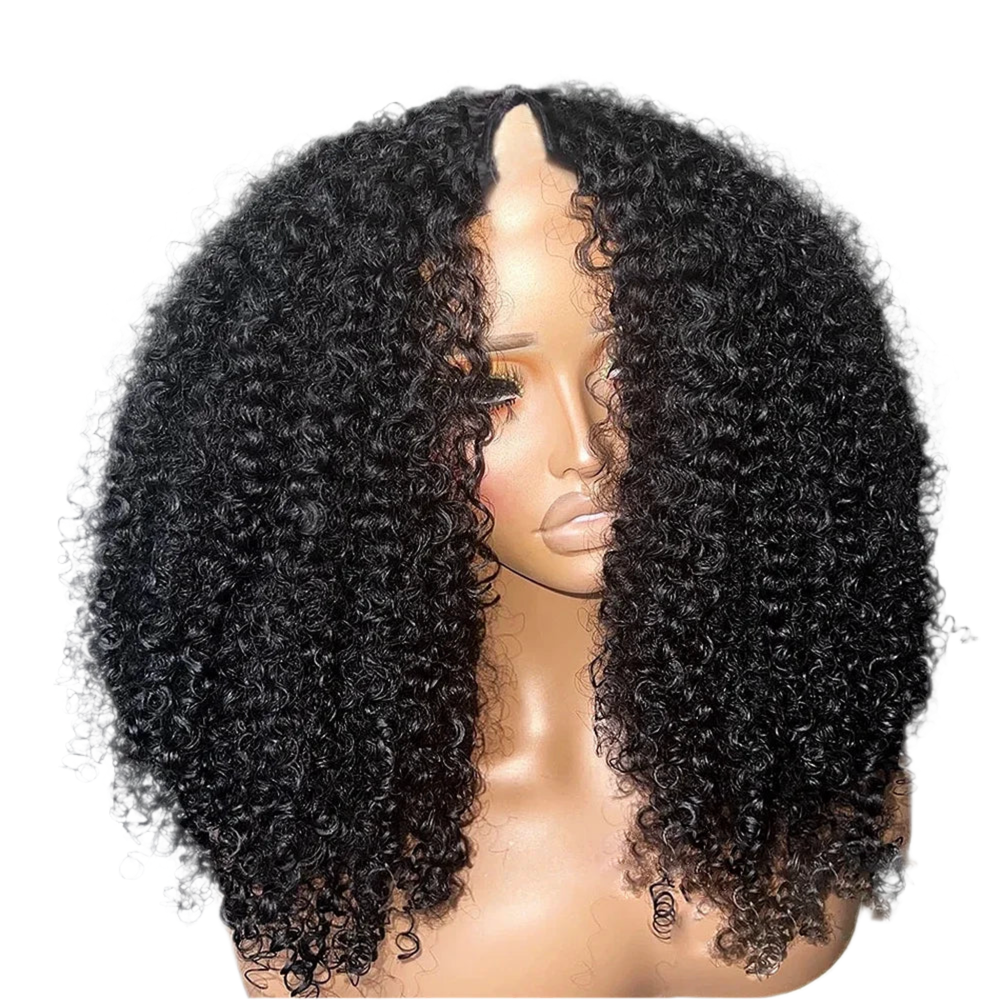 250% Density Kinky Curly V Part Wig