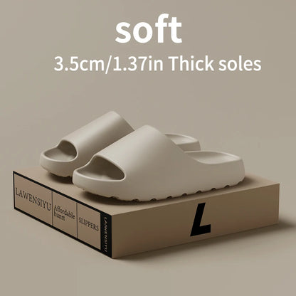 Coconut Slippers Cloud Thick-soled Sandals Summer Fashion Soft Bottom Beach Men Slippers Women's Sandals  EVA Slides