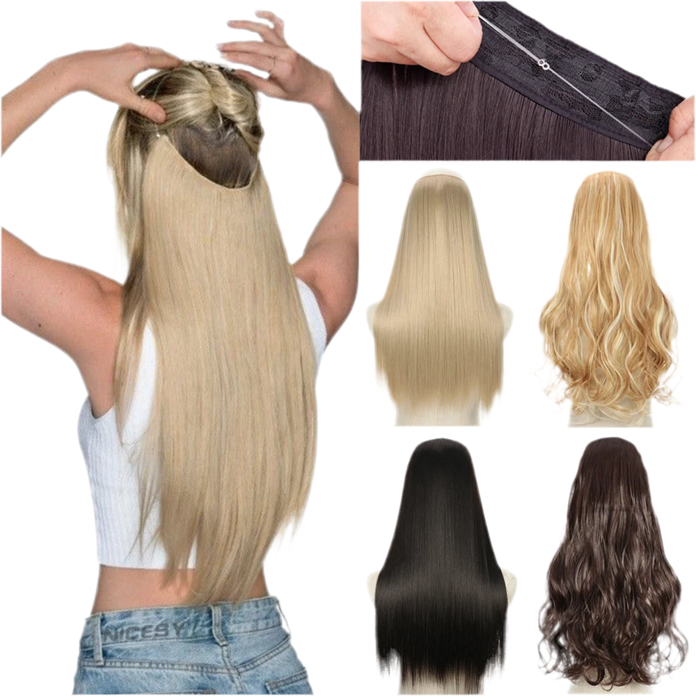 No Clips Natural Hair Extension