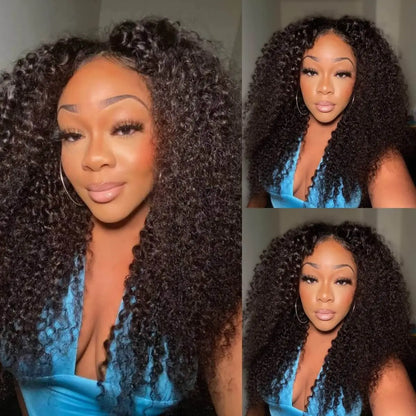 250% Density Kinky Curly V Part Wig