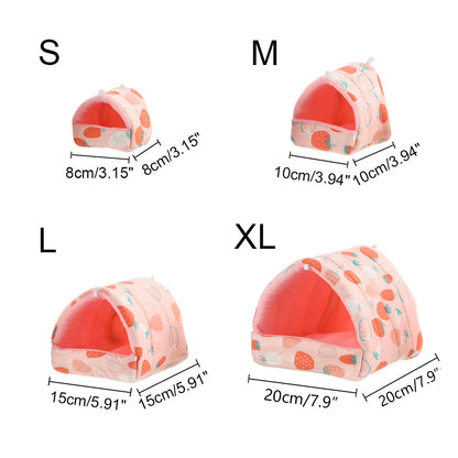Winter Cartoon Animal Nest Bed