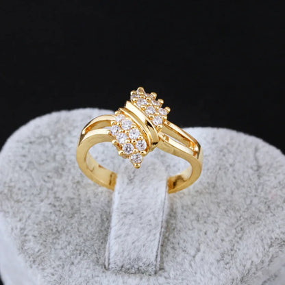 14K Gold Diamond Charm Rings for Women