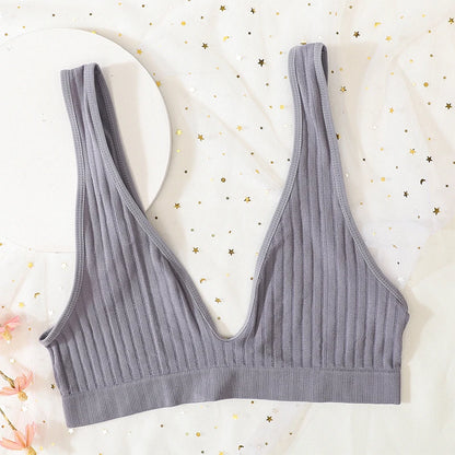V-Neck Push-Up Seamless Bra