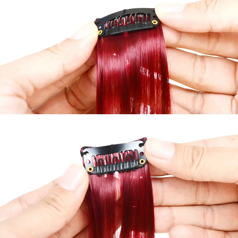 Synthetic Clip-In Hair Extensions