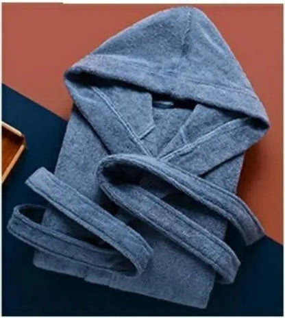 Autumn Winter Thick Pure Cotton Bathrobe