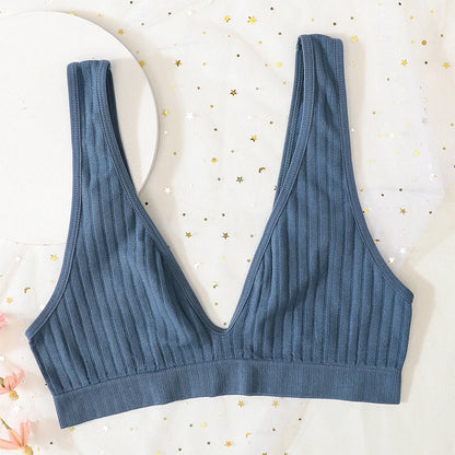 V-Neck Push-Up Seamless Bra