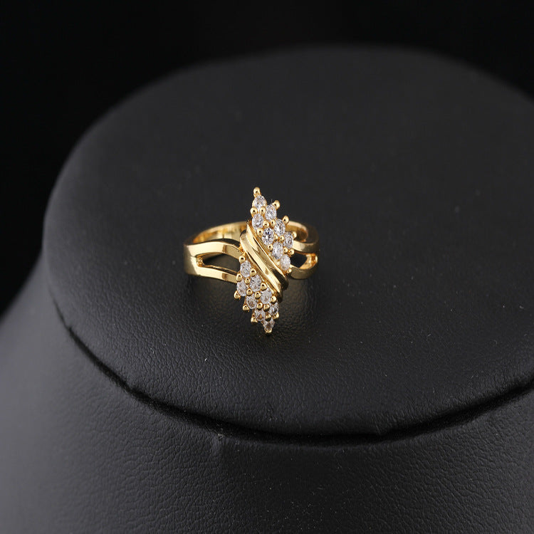 14K Gold Diamond Charm Rings for Women