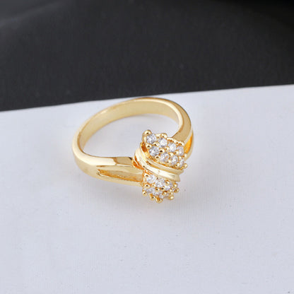 14K Gold Diamond Charm Rings for Women