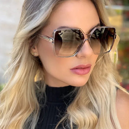 Vintage Polygon Metal Sunglasses