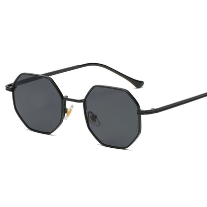 Vintage Polygon Metal Sunglasses