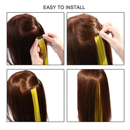 Synthetic Clip-In Hair Extensions