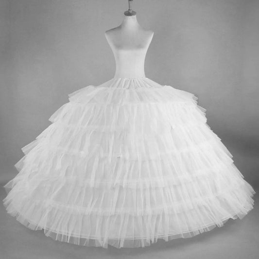 Full White Ball Gown Petticoat – Wedding & Quinceañera Underskirt