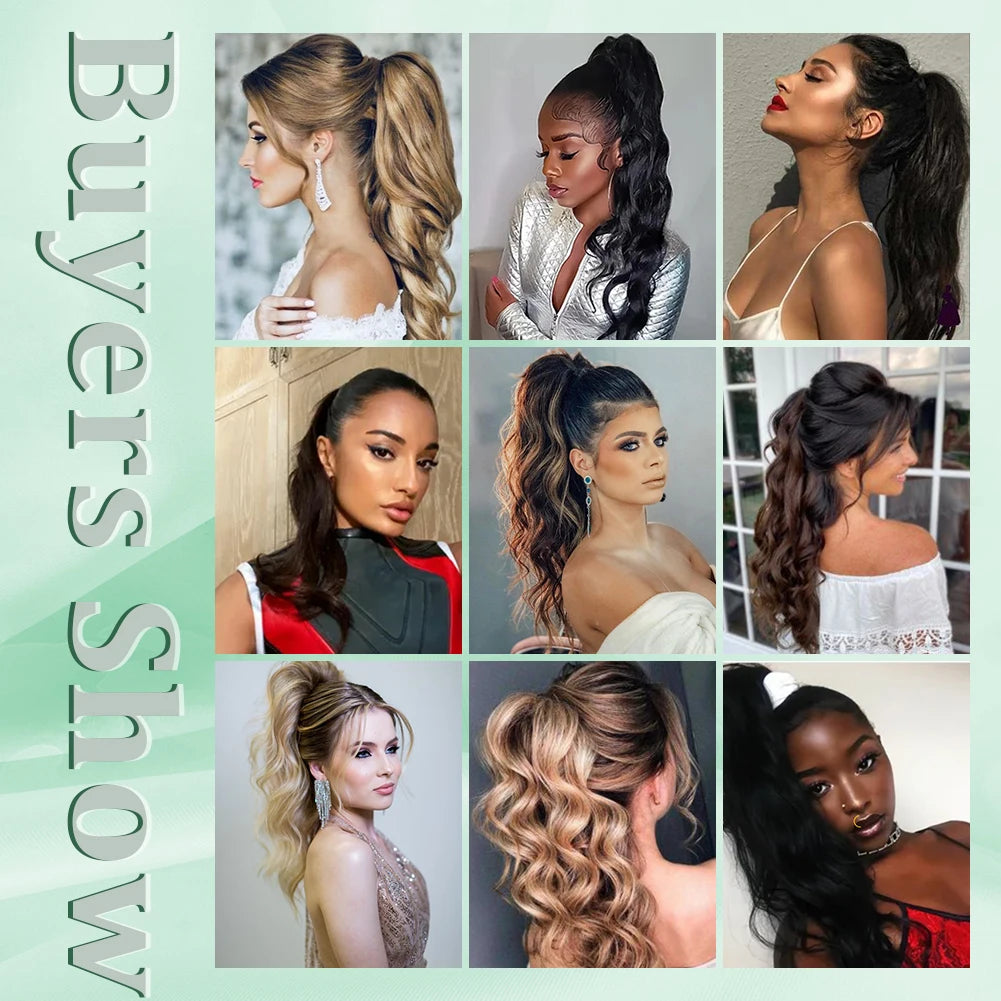 Ponytail Extension Synthetic Claw Clip-In Hairpiece