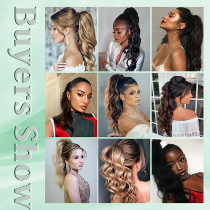 Ponytail Extension Synthetic Claw Clip-In Hairpiece
