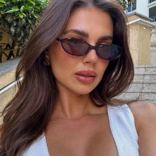 Retro Oval Frame Sunglasses