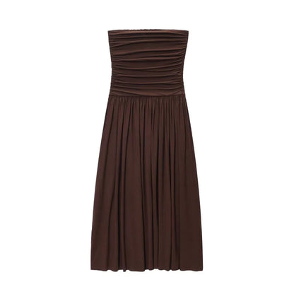 2025 Elegant Off-Shoulder Strapless Dress – Sexy & Slimming Design