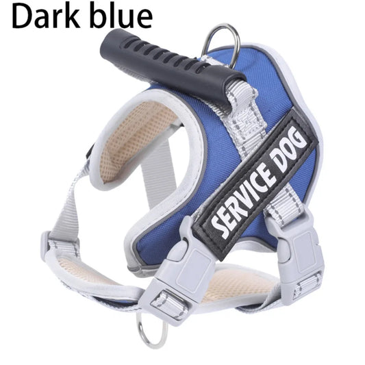 Adjustable Dog Harness & Reflective Leash Se