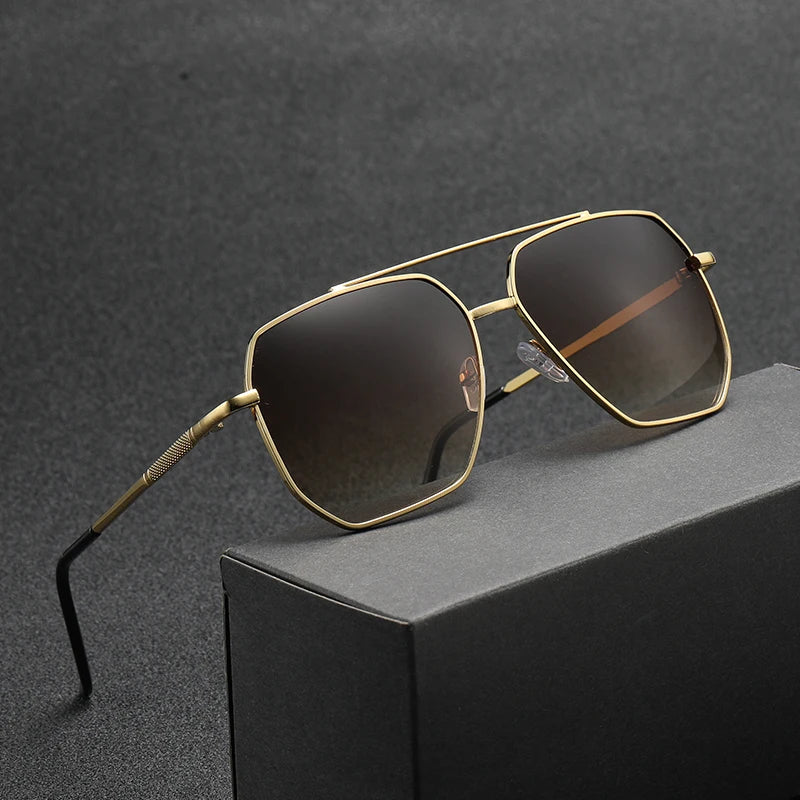 2025 Fashion Polygonal Metal Sunglasses