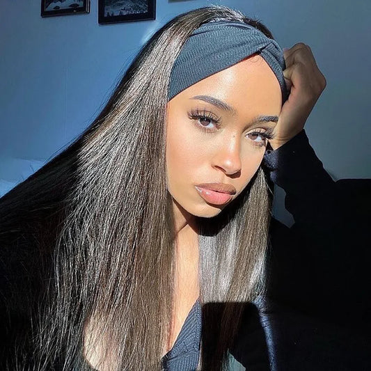 Headband Wig Human Hair