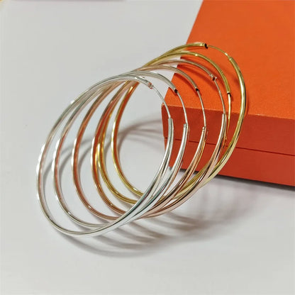 New 18K Gold Plated Hoop Earrings for Women