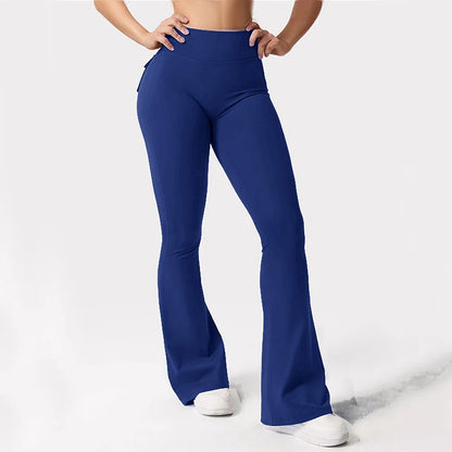 2025 New Arrival – Women’s Wide-Leg High-Stretch Yoga Leggings with Pockets