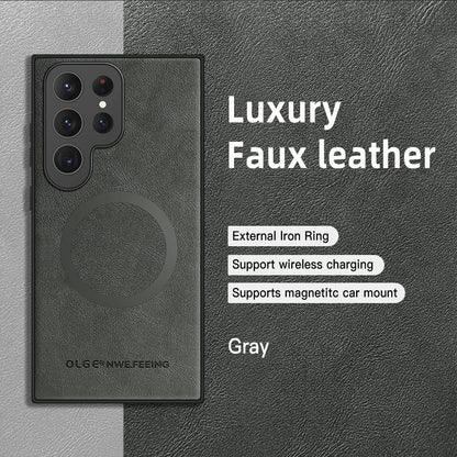 Luxury Leather Silicone Case for Samsung Galaxy S24/S23/S22