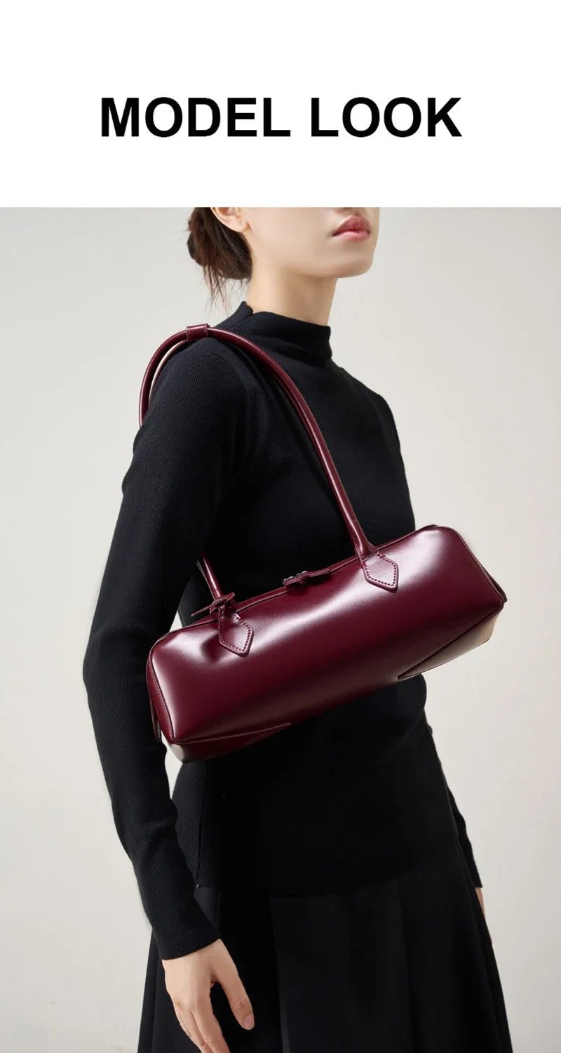 2025 New Genuine Leather Women’s Shoulder Bag