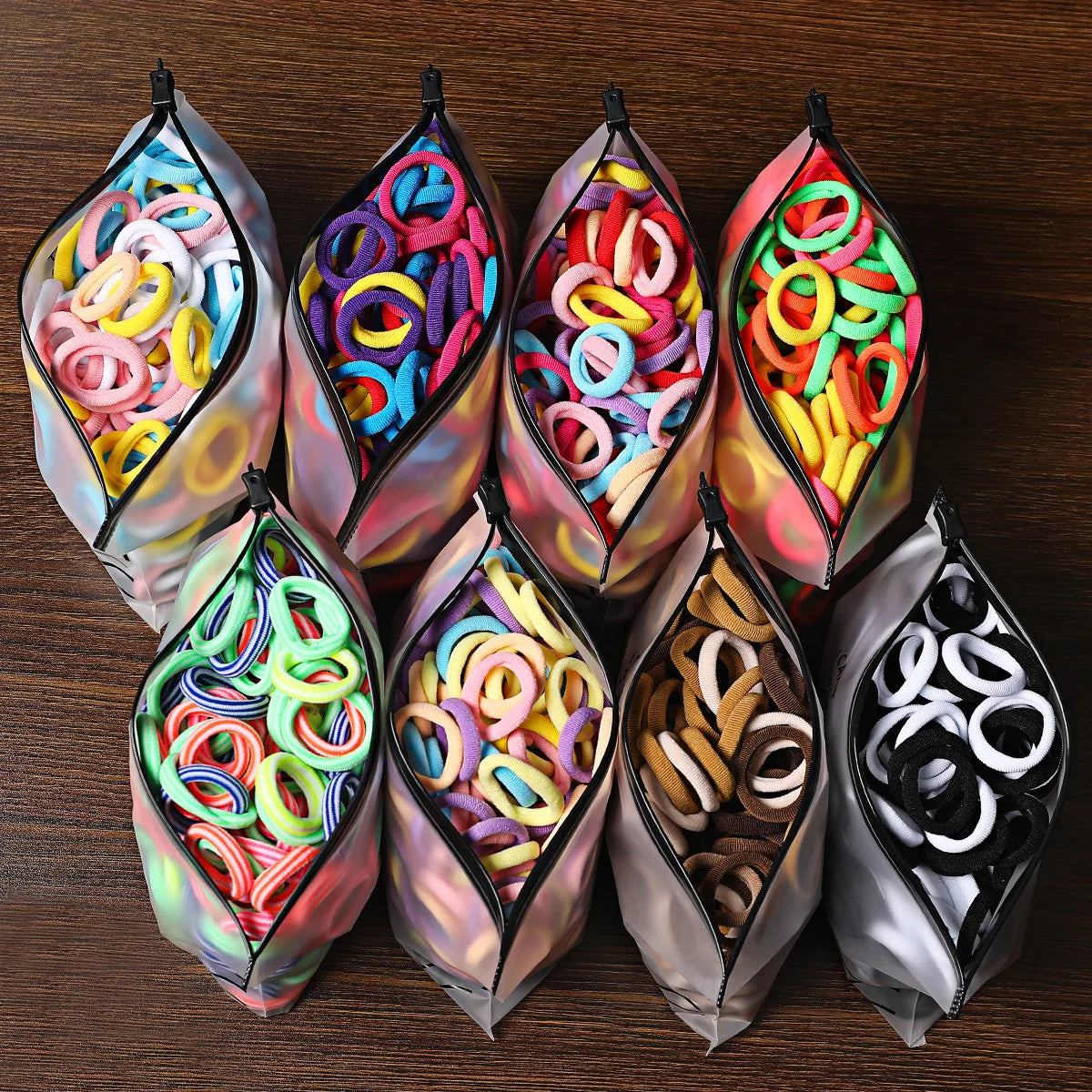 50/100PCS Colorful Nylon Hair Bands for Kids