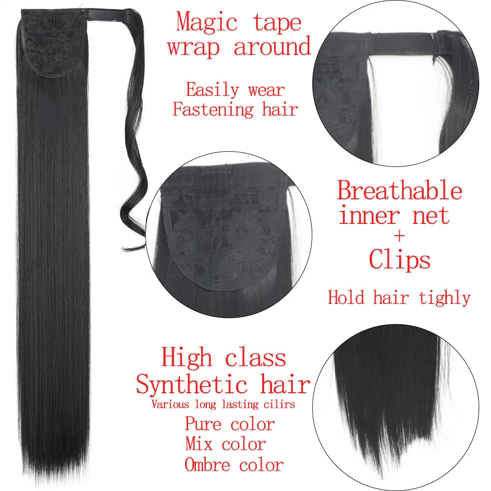 34-Inch Synthetic Ponytail Hair Extension